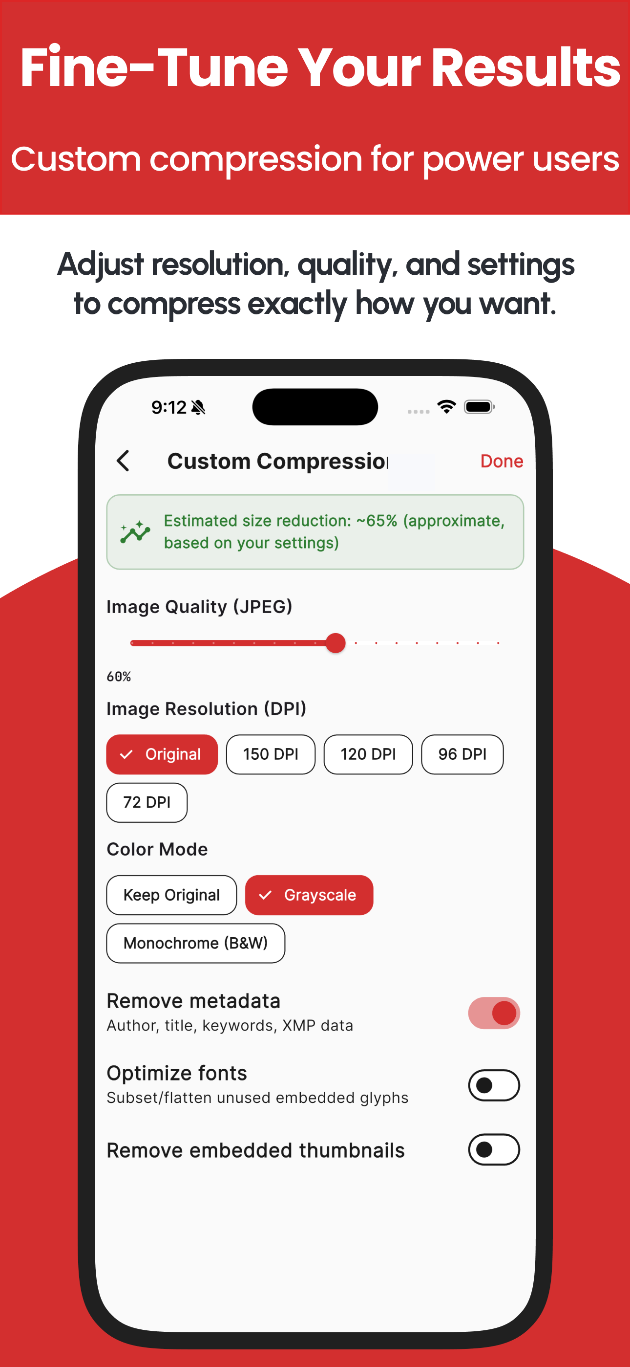 Compress PDF - PDF Compressor screenshot 3