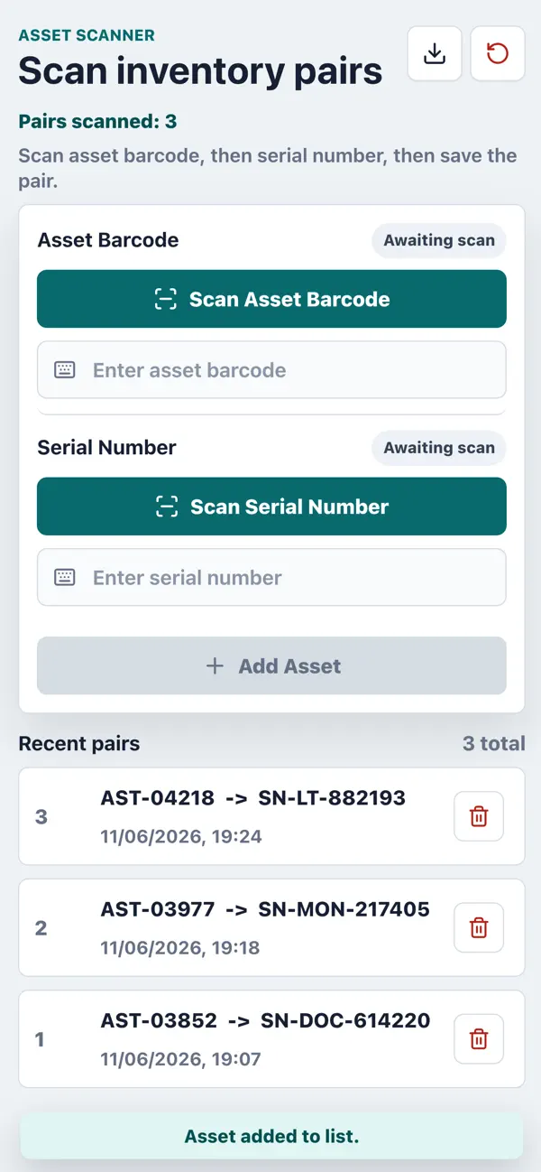 Screenshot #2 pour Asset Scanner