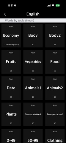 HandEnglish - Memorizing Words iPhone screenshot