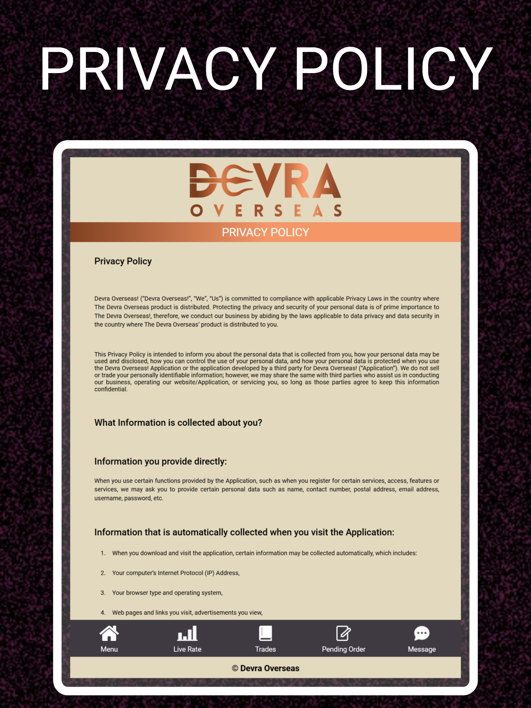 Devra Overseas