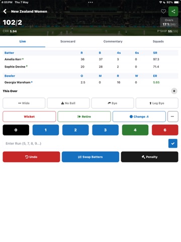 CricPulse-Cricket Scoring App iPad screenshot