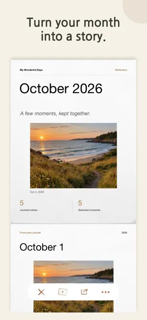 My Wonderful Days Journal screenshot 3