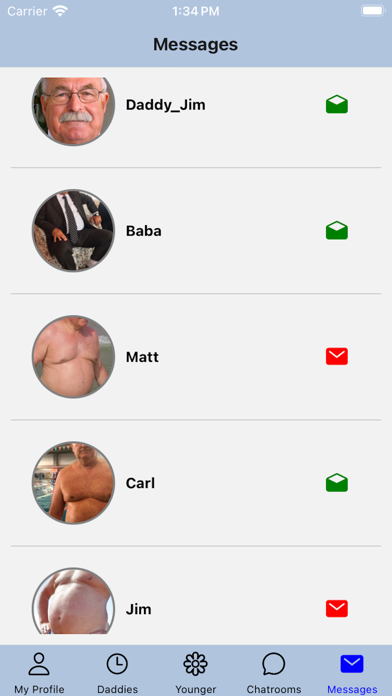 Gay Older Men Chat Screenshot