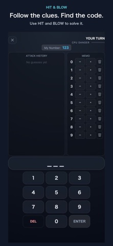 Hit & Blow: Code Breaker Screenshot 1 of 2