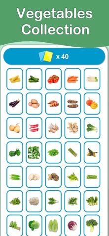Vegetables Cards PRO Screenshot 1 of 5