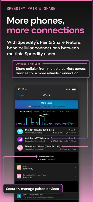 Speedify: Bond Satellite + 5G screenshot 5 of 6