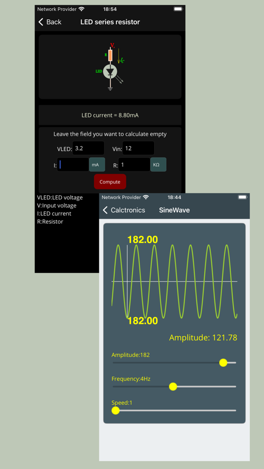 #6. Electrocalc: electronics tools (iOS) By: Anas Abubakar