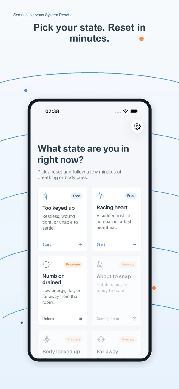 Screenshot #1 pour Somatic: Nervous System Reset