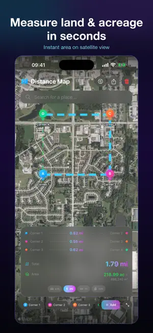 Distance Map - Area Measure screenshot 1