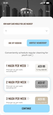 FOME- Mobile Car Cleaning Screenshot 4 of 5