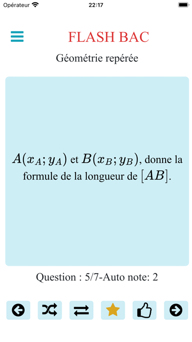 Flash Bac Maths 2nde Screenshot