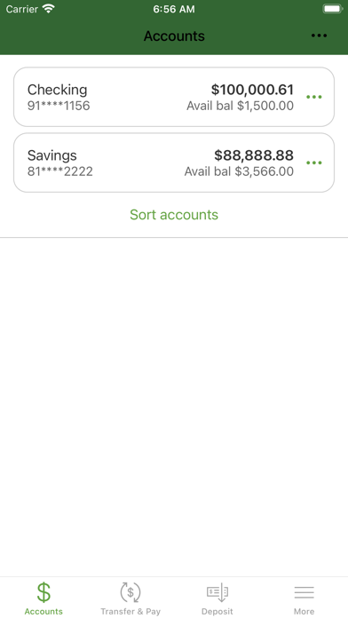 Greenwood Credit Union Screenshot