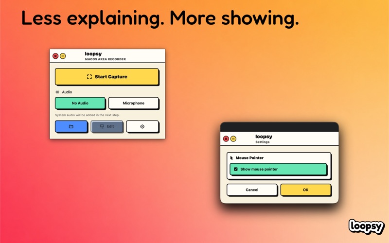 loopsy - capture, loop, export screenshot