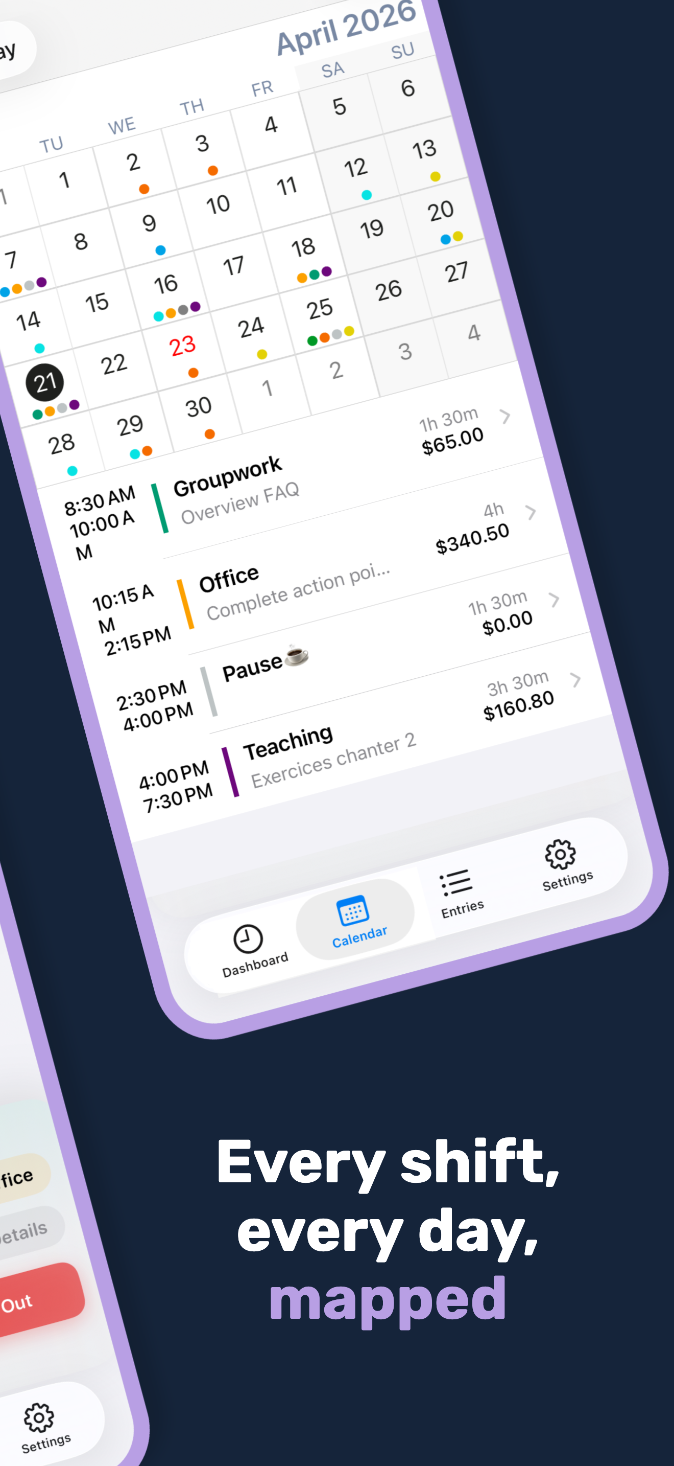 WorkTime - Work Hours Tracker screenshot 2