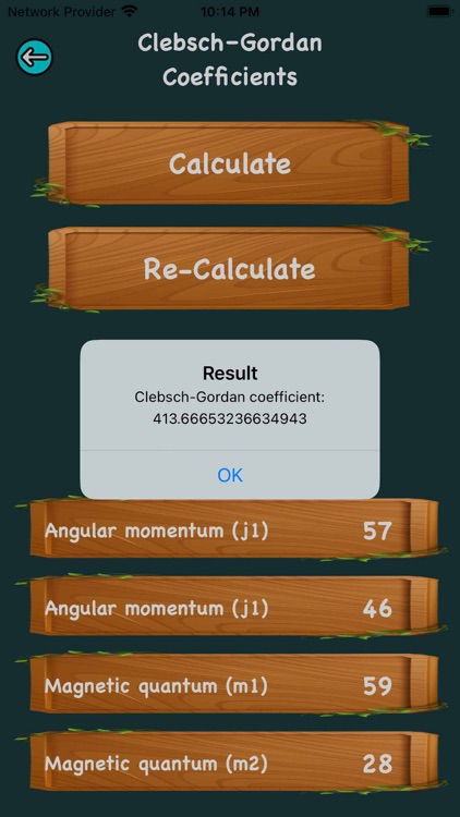 Clebsch–Gordan Coefficients screenshot-3