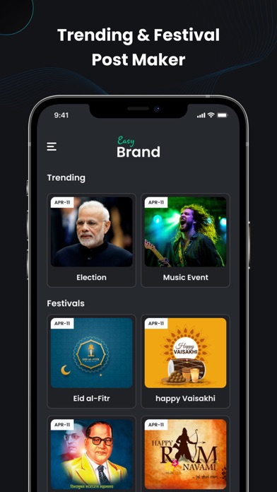 Easy Brand - Festival Post App Screenshot