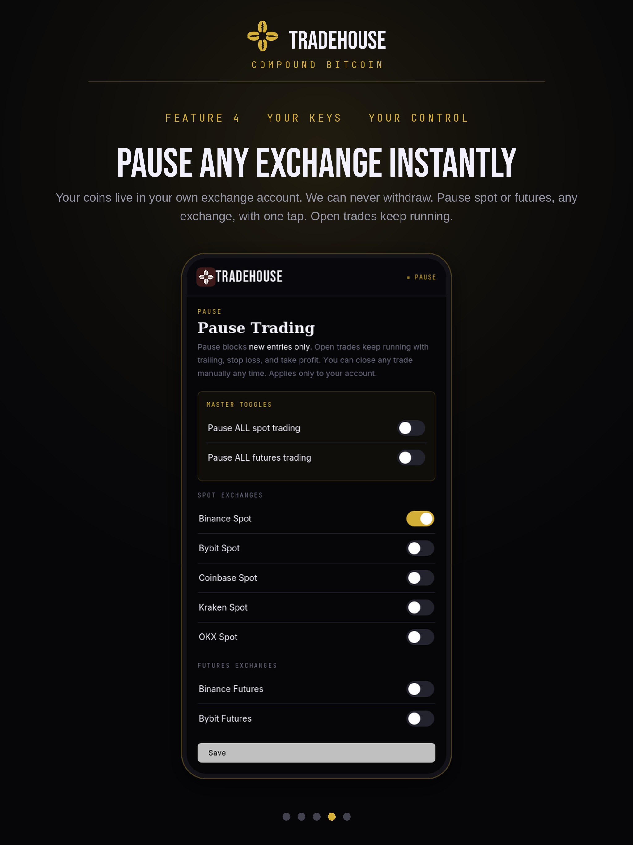 TradeHouse: Trade & HODL BTC screenshot 8
