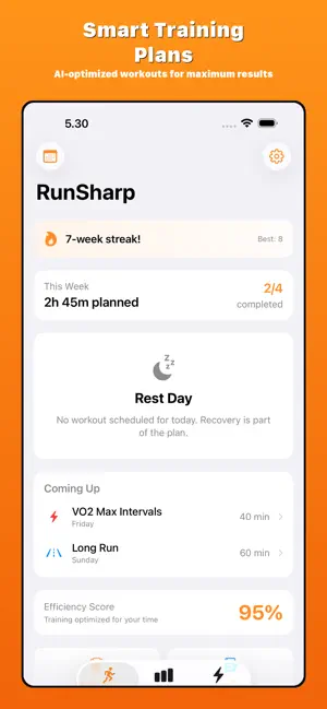 RunSharp: AI Running Coach screenshot 1
