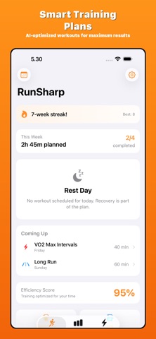 RunSharp: AI Running Coach Screenshot 1 of 6