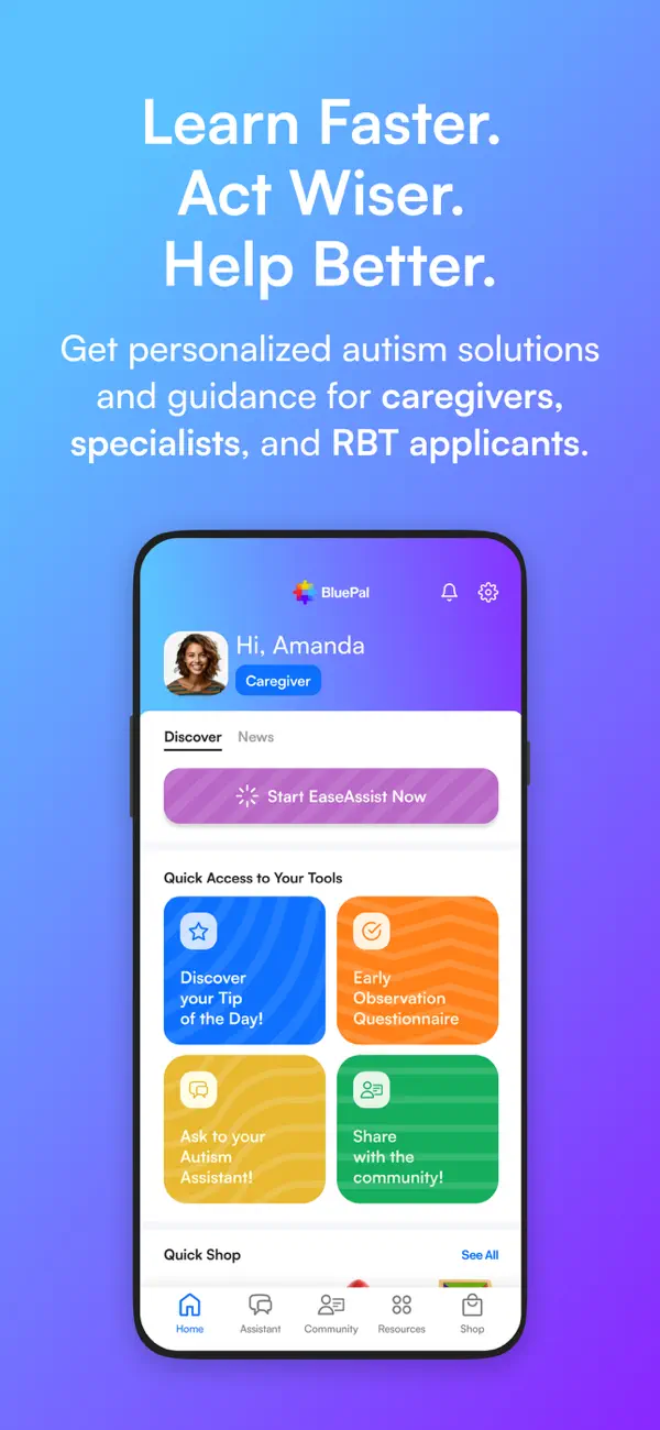 Screenshot #1 pour BluePal: Autism Assistant