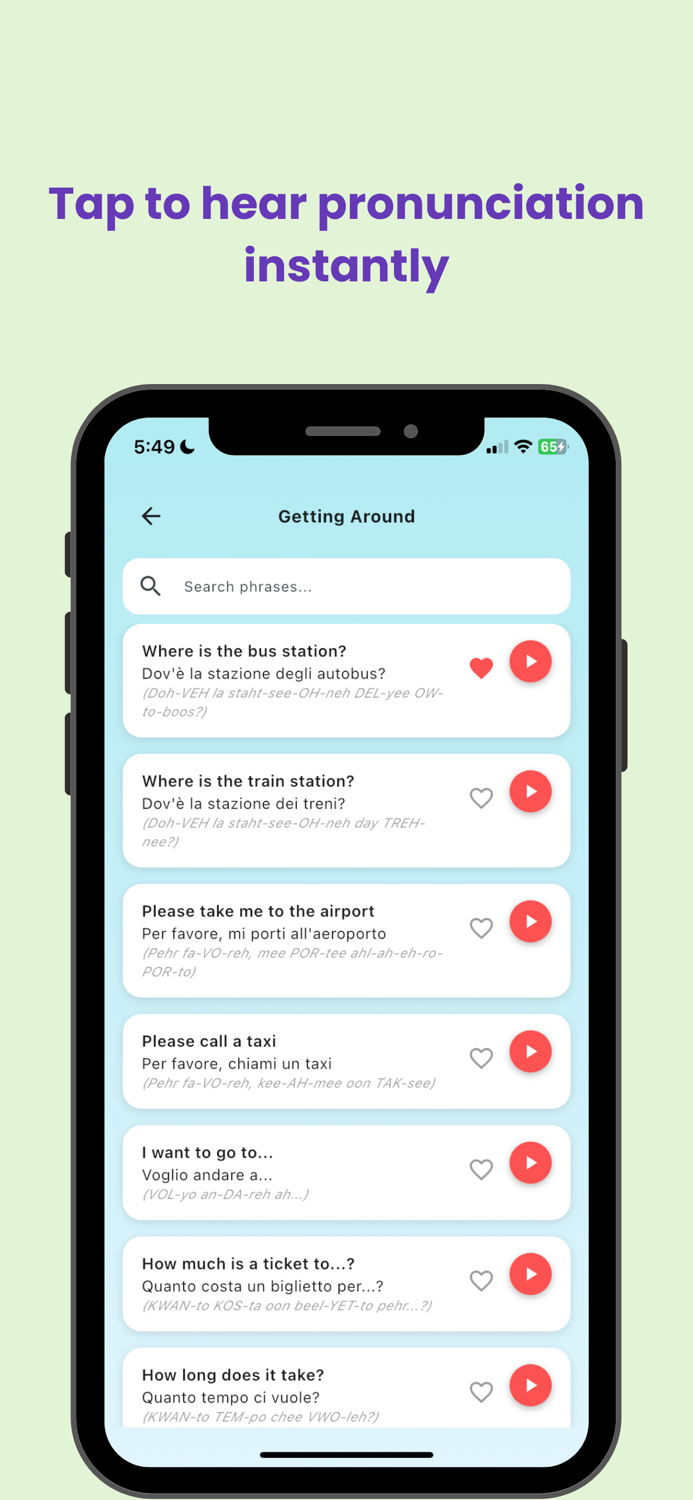Italian Phrasebook for Travel