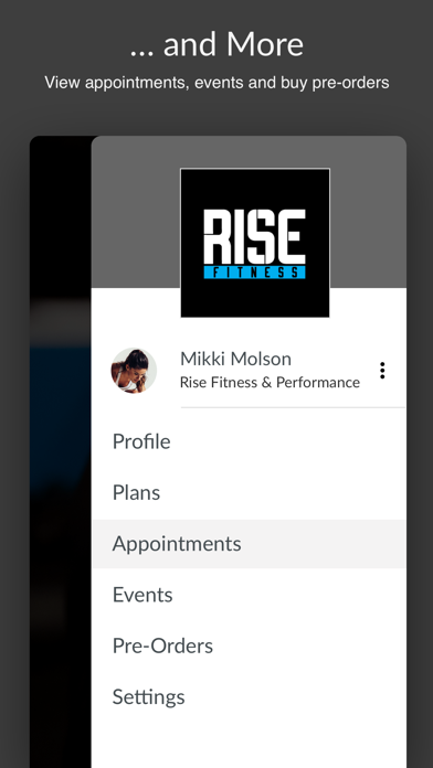 Rise Fitness & Performance CA Screenshot