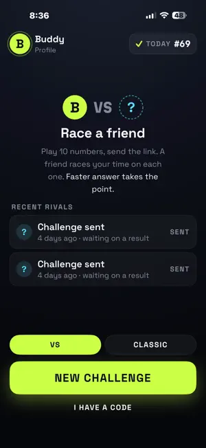Increment: Mental Math screenshot 1