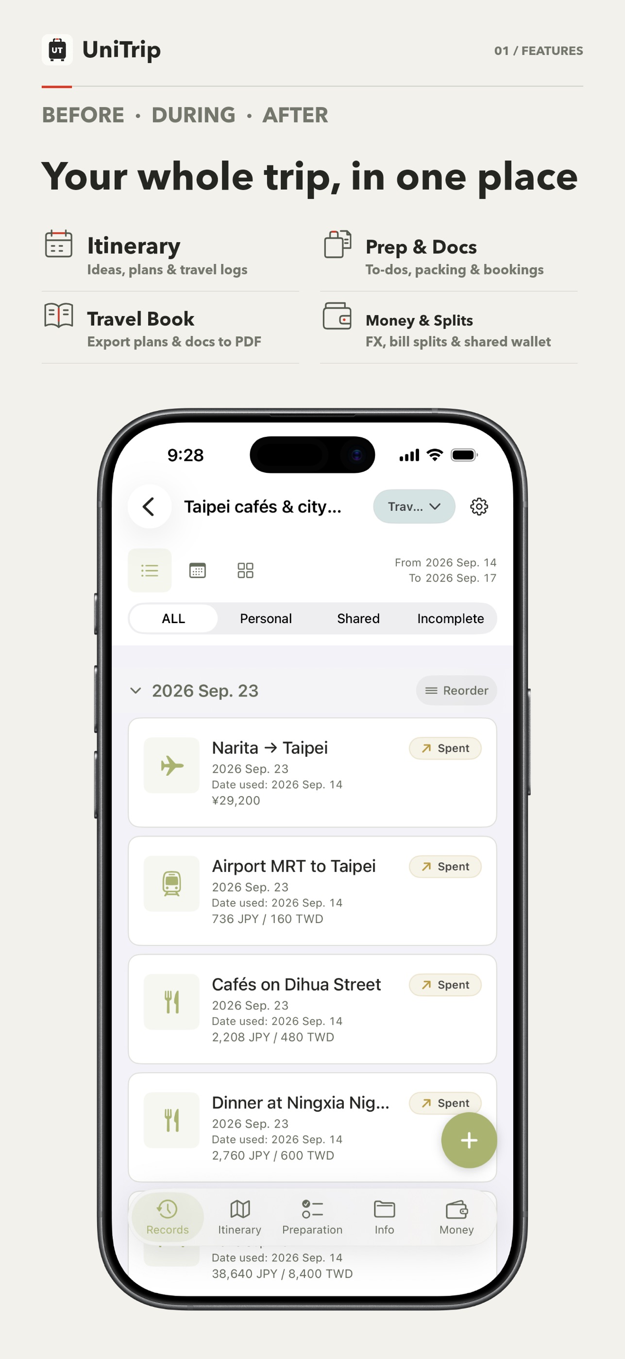 Screenshot 1 of UniTrip