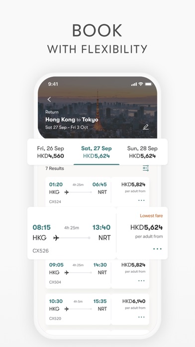 Cathay Pacific iPhone screenshot 5 - Travel app