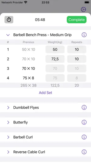 Grape: Workout Tracker screenshot 1