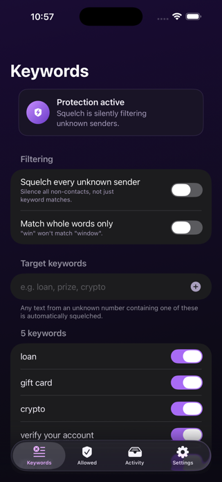 Squelch: Spam Blocker Screenshot 2 of 5
