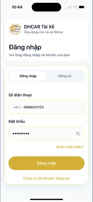 Dh Car Tài Xế screenshot 1