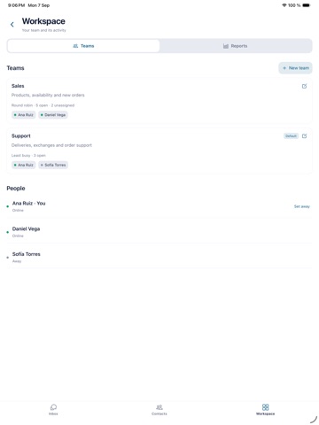OpenLivery iPad screenshot