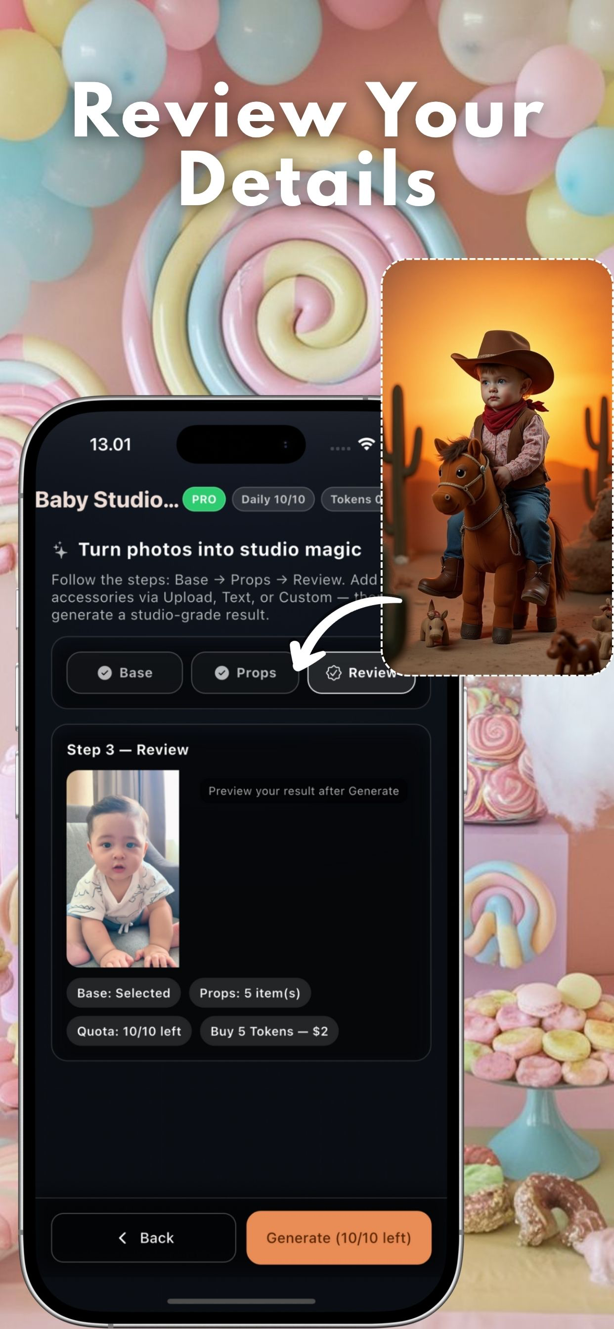 AI Baby Photo Shoot Retouch