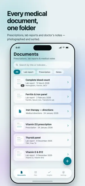 MedFolder - health journal screenshot 1
