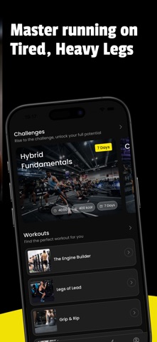 Hybrid Race Trainer iPhone screenshot
