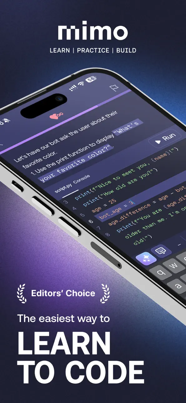Mimo: Learn Coding/Programming iOS Mod IPA screenshot 1 - iOS app interface