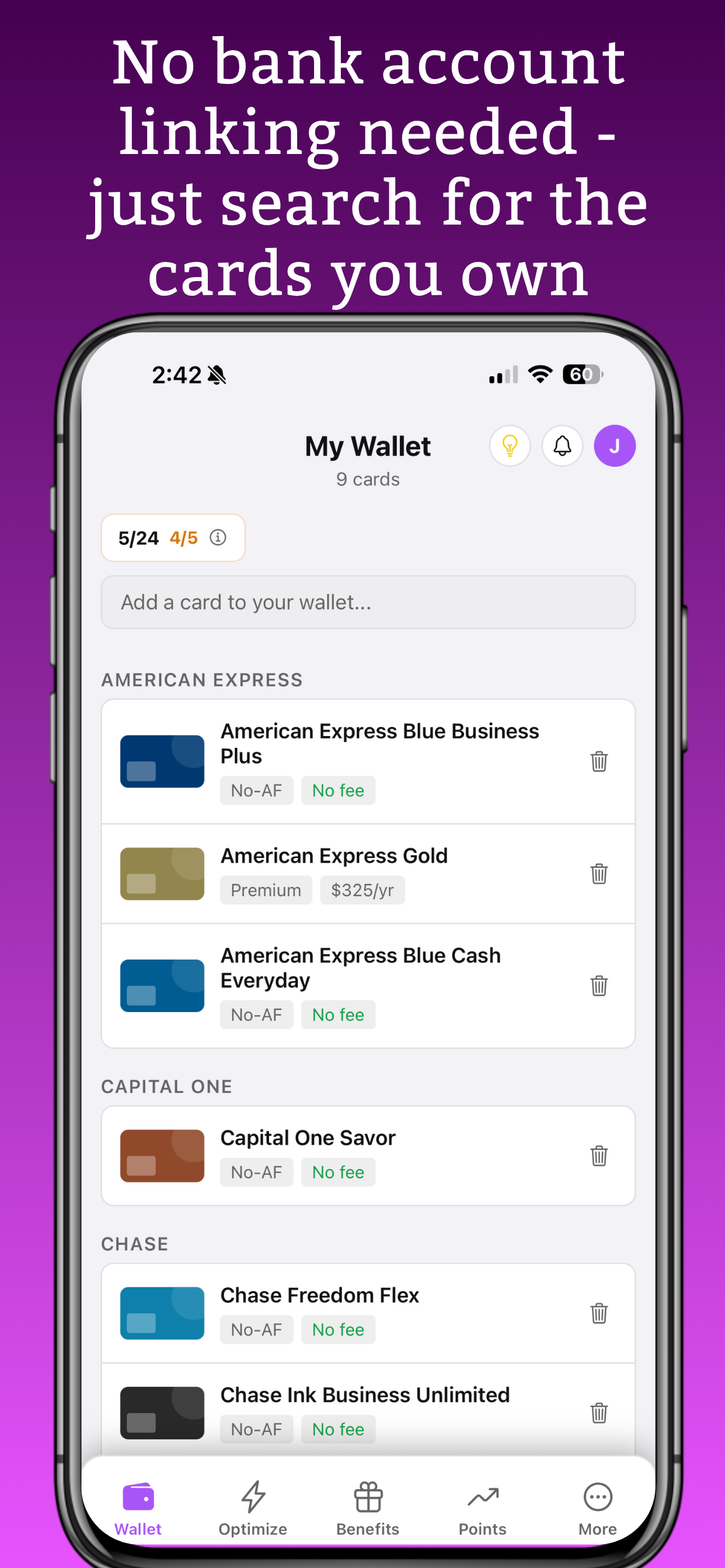 PerkPulse: Card Optimizer screenshot 2