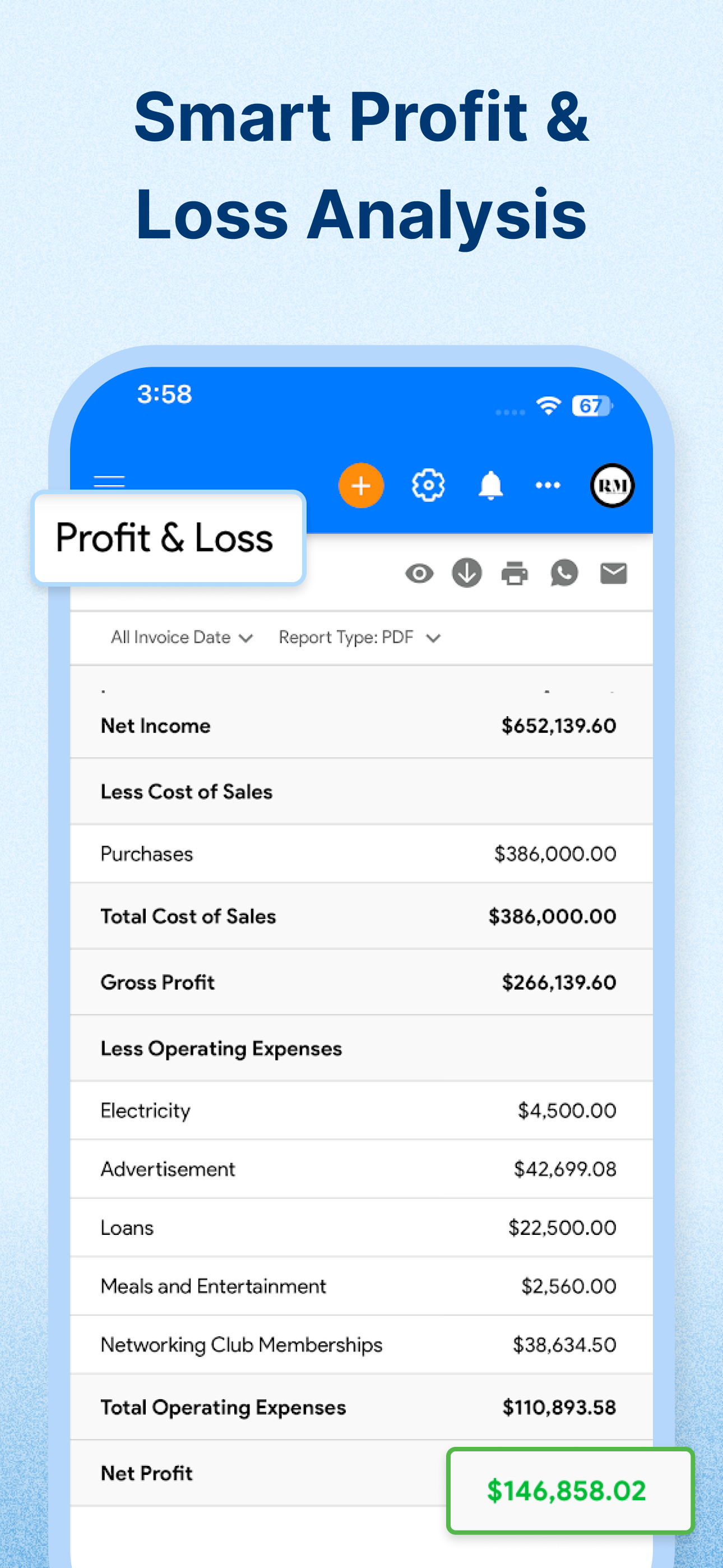 Accounting App - Moon Billing