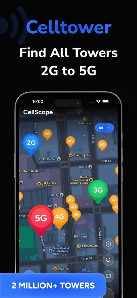 Cell Tower Locator - CellScope - Navigation App | MWM
