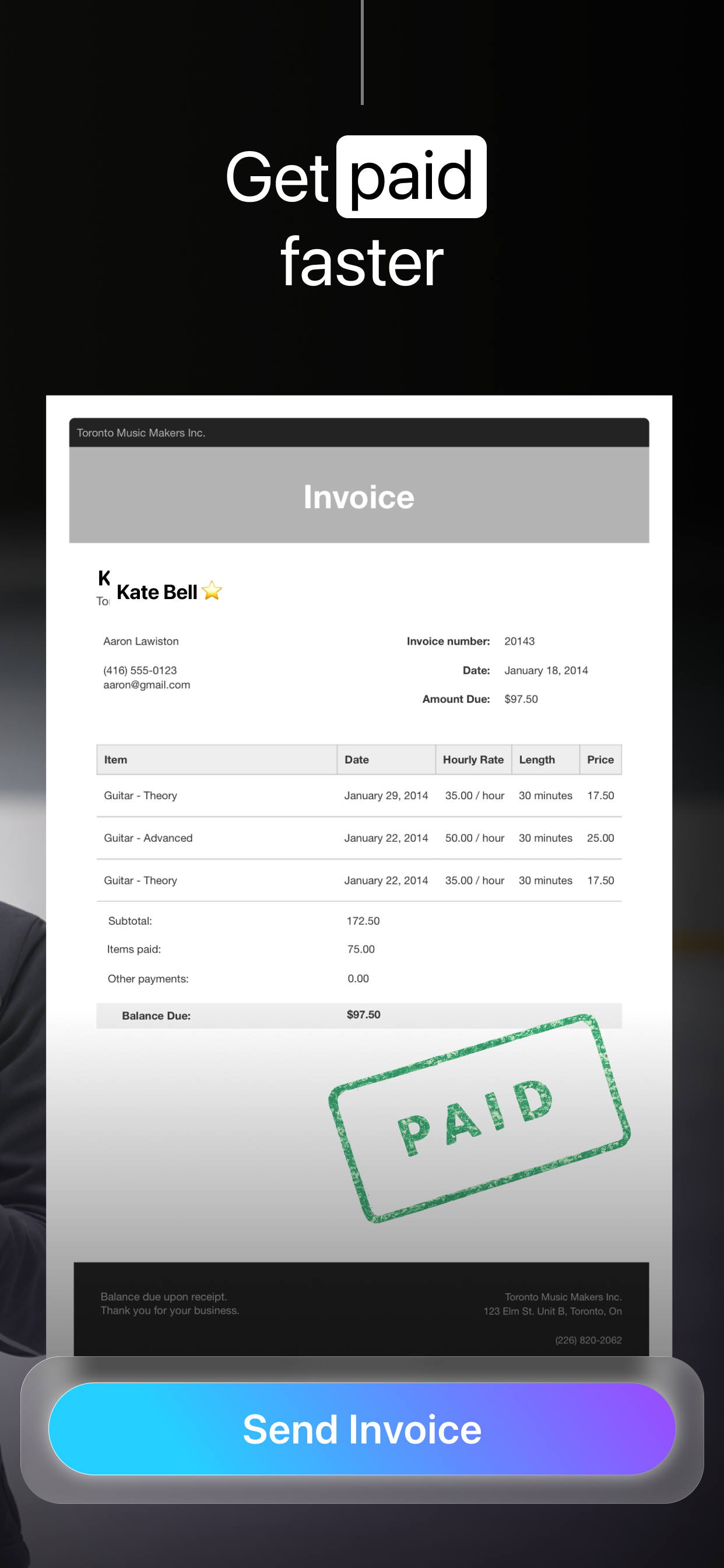 Invoice Creator: Invoicing