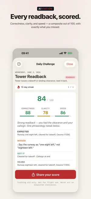 WilcoAI — ATC Radio Practice screenshot 2