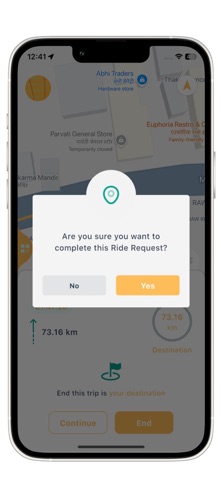 GoRyde Driver app screenshot