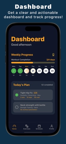 Workout routine: repTrack screenshot