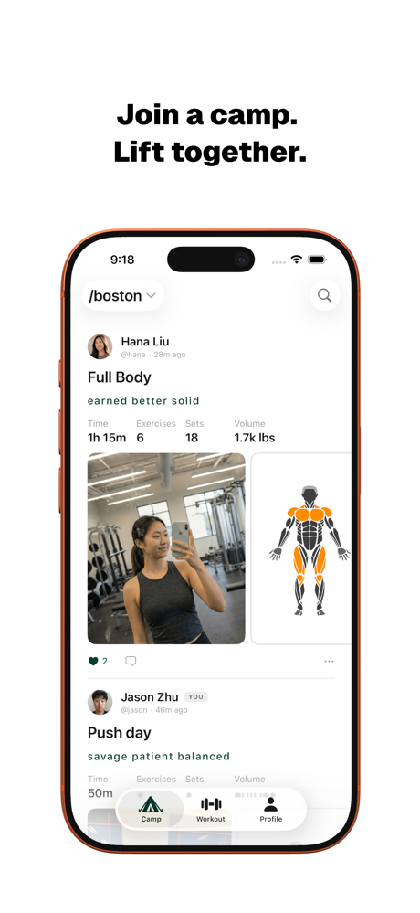 Senna: Social Fitness screenshot 1