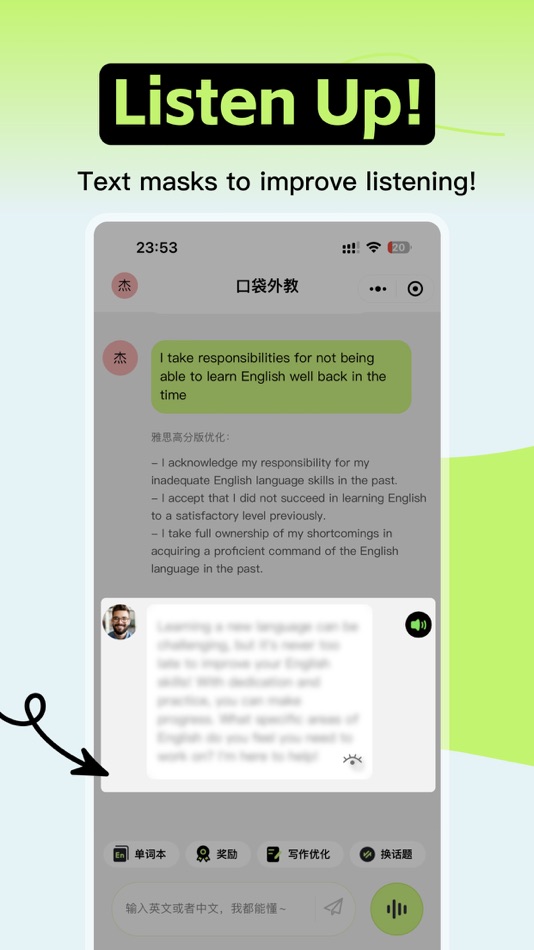 #8. Pocket Tutor - language master (iOS) 由: Hangzhou Qidianzhimeng Technology Co., Ltd.