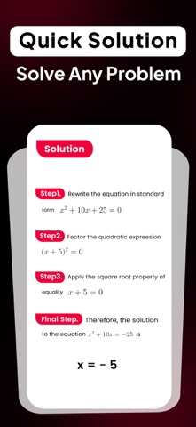 Homework AI - Math Helper iPhone screenshot