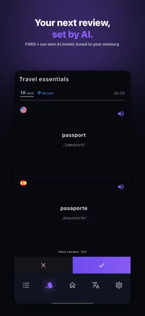 LangDict – AI Flashcards screenshot 3