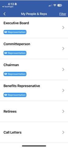 UAW 6645 iPhone screenshot