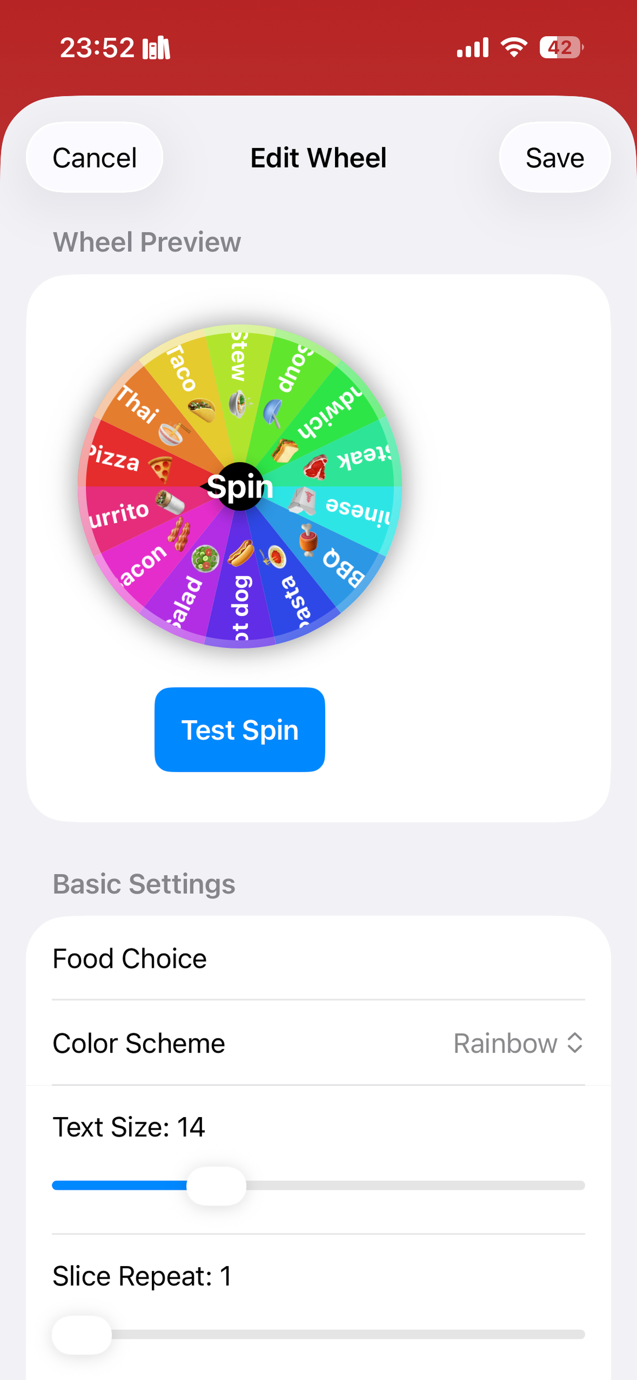 Wheel of Names - Custom Wheel